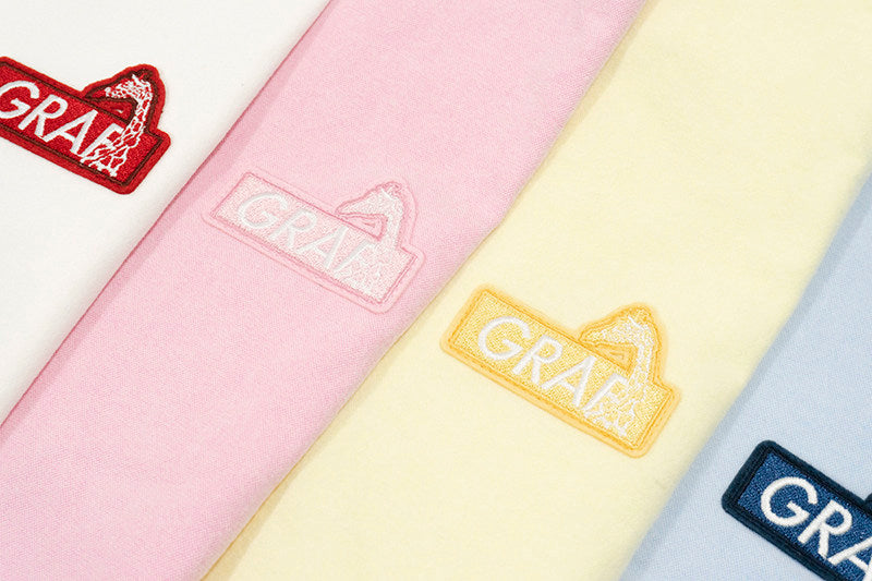 GRAF&WU Dopamine Suede Oxford Cloth Giraffe Logo Embroidered T-shirt