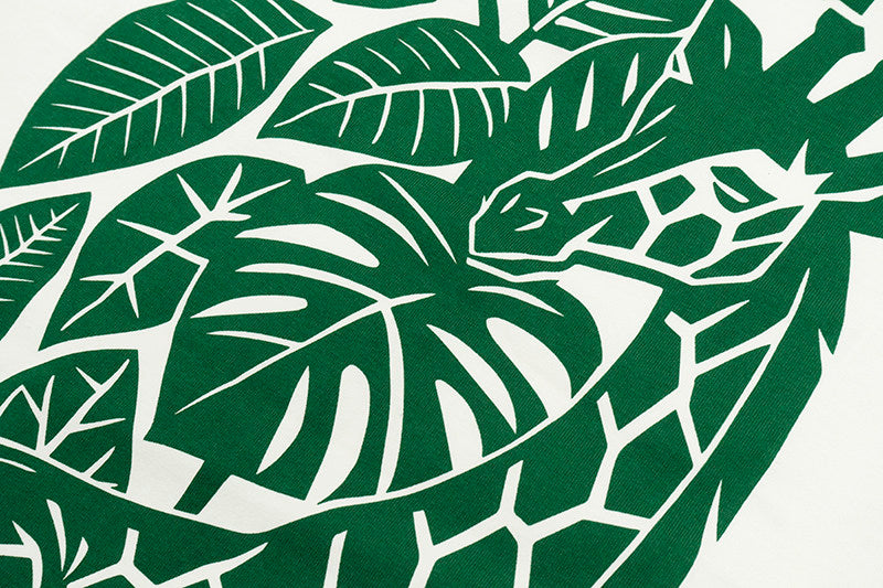 GRAF&WU Jungle Monstera giraffe Fshion Design T-shirt