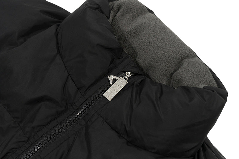 GRAF&WU Blokecore Floral Embroidery Thick Cotton-padded Coat