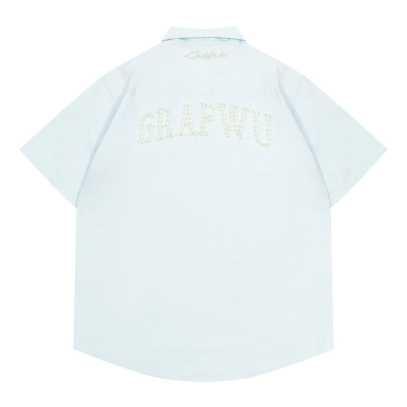 GRAFWU GW Brand Logo Pearl Luxury Polo Shirts