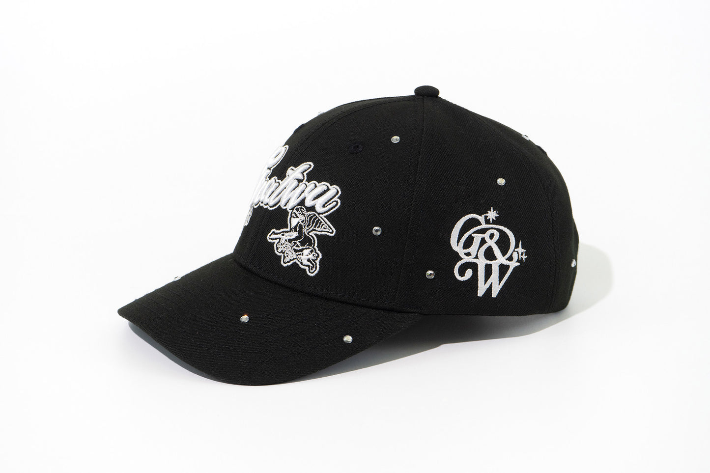 GRAF&WU Rhinestone AK47 Angel Baseball Cap Curved Brim Streetwear Hat