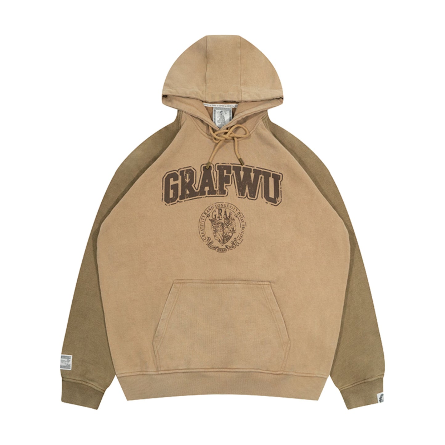 GRAF&WU Break to Build Cracked Letter Goddess Academy Oversized Hoodie