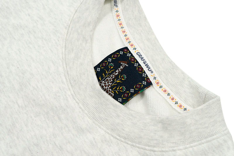 GRAF&WU Ducks Eembroidery Couple Fleece  Crewneck Sweatshirt