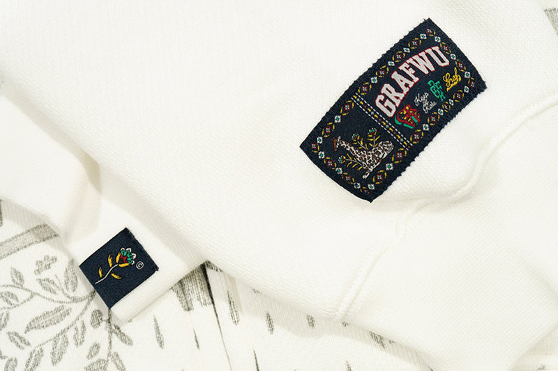 GRAF&WU Vintage AK47 Angel Barn Thick Fleece Zip-up Hoodie