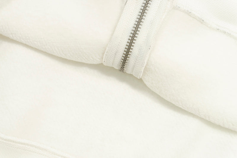 GRAF&WU Vintage AK47 Angel Barn Thick Fleece Zip-up Hoodie