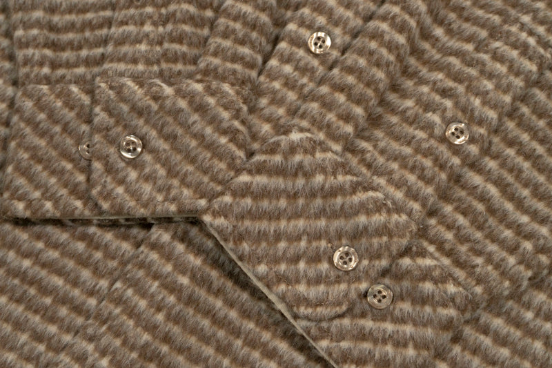 GRAF&WU Embroidery GW Streetwear Checked West Coast Brushed Shirt