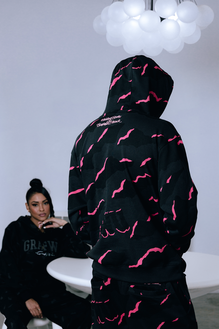 GRAF&WU Hidden Attack Multi-color Camouflage Oversize Hoodie