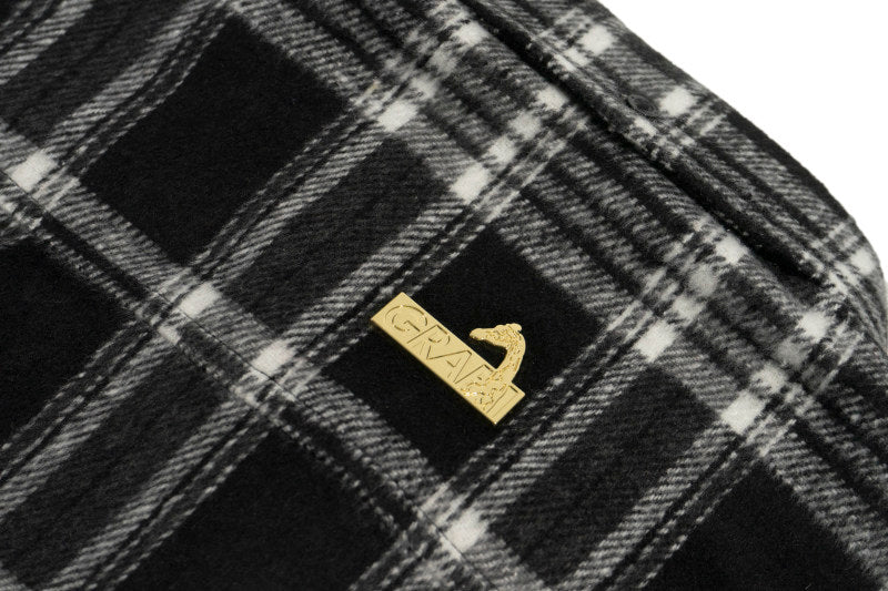 GRAF&WU LipSycn Streetwear Plaid West Coast Brushed Shirt