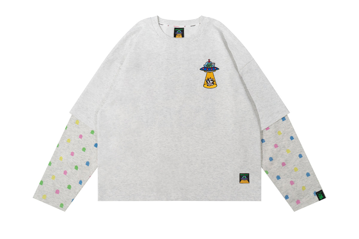 GRAF&WU 12 Alien Booghost Embroidered Long Sleeve