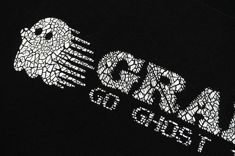 GRAFWU Cracked Distressed Pattern T-Shirts