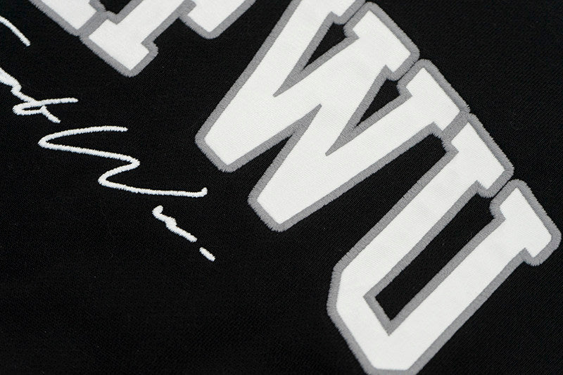 GRAF&WU Football Style Fashion Embroidered Hoodie