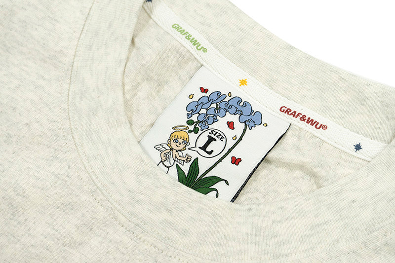 GRAF&WU Simple Letter Graphic Cotton T-shirt