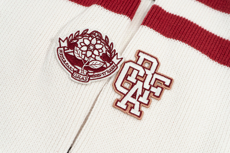 GRAF&WU Christmas V-Neck Knitted Pullover Sweater - Festive Holiday Streetwear