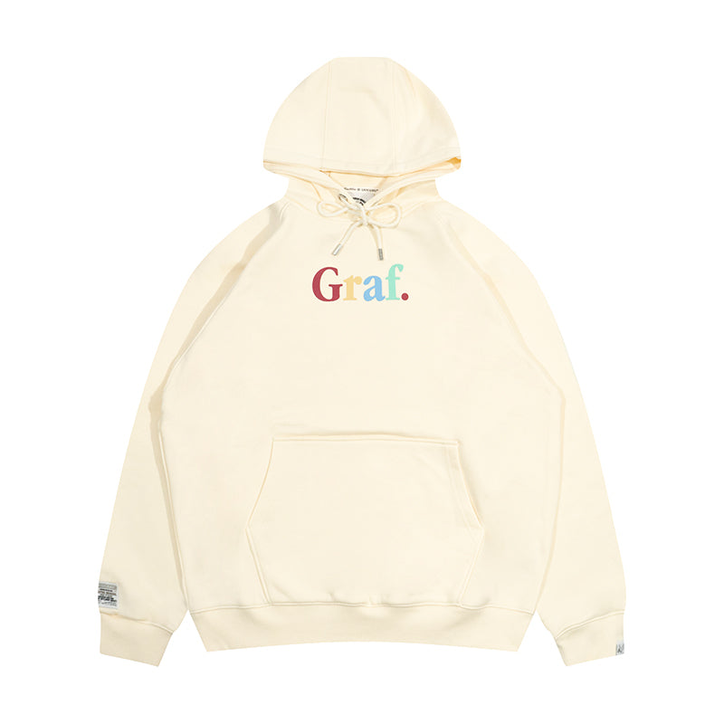 GRAF&WU Gradient Graf Fleece Oversized Streetwear Hoodie