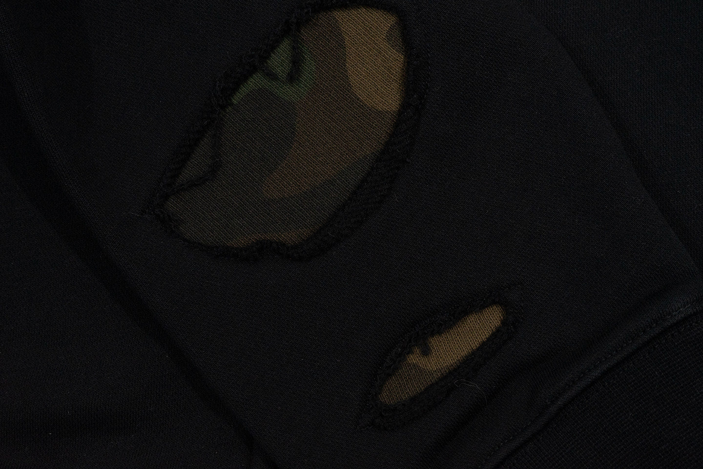 GRAF&WU Camouflage Giraffe Ripped Streetwear Zip-up Hoodie