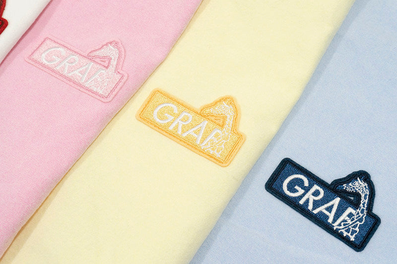 GRAF&WU Dopamine Suede Oxford Cloth Giraffe Logo Embroidered T-shirt