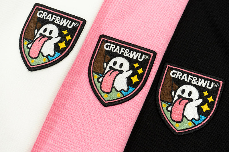 GRAFWU Creative Funny Cute Ghost Button T-Shirts