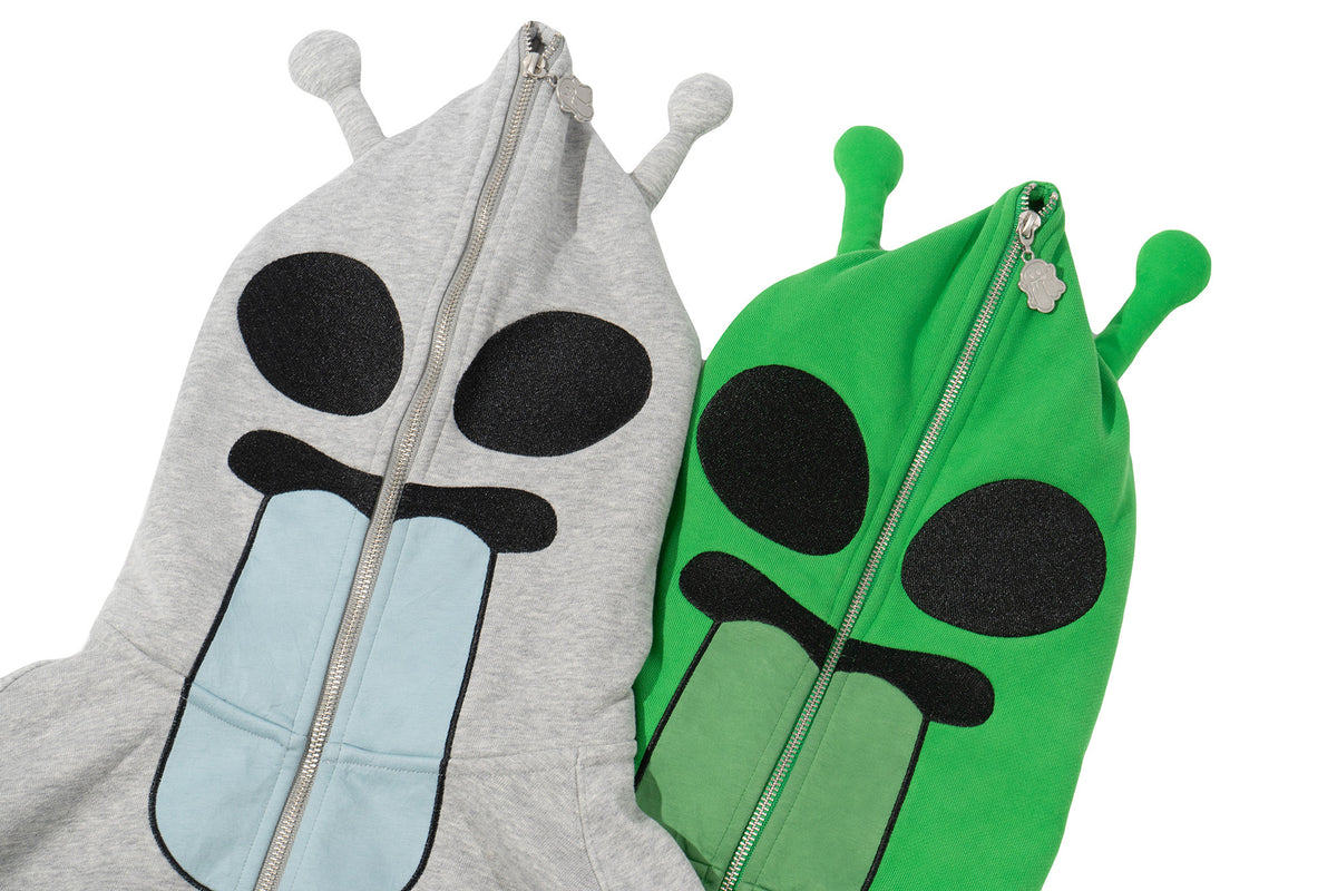 GRAF&WU 12 Alien Ghost Zip-Up Hoodie