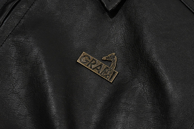 GRAF&WU Bronze Metal Angel Giraffe Retro Coat