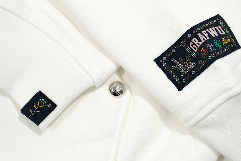 GRAF&WU Heartbreak Giraffe Embroidered Thick Hoodie