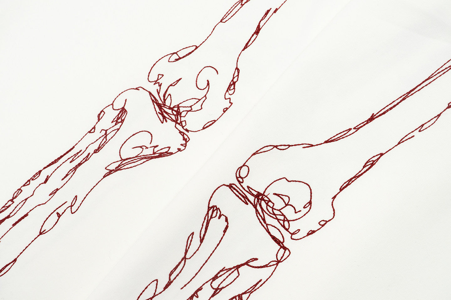 GRAF&WU Skeletal Leg Bone Graphic Print Streetwear Joggers