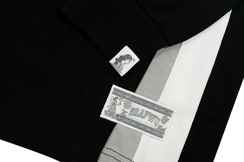 GRAF&WU Bloke Core Style Fashion Embroidered Long-sleeves Shirt