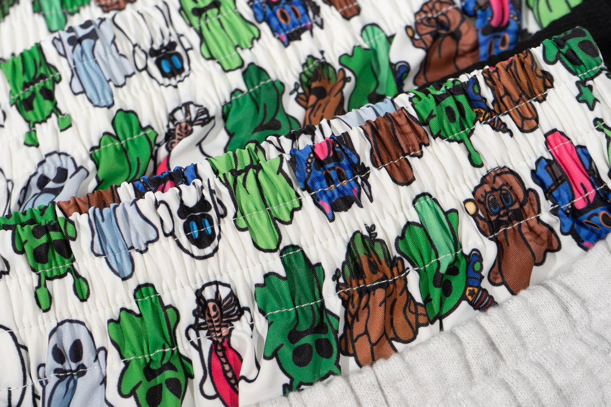 GRAF&WU Alien Booghost Double-Waistband Sweatpants