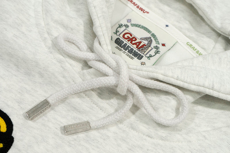 GRAF&WU Angel G Devil W Towel Embroidery Hoodie