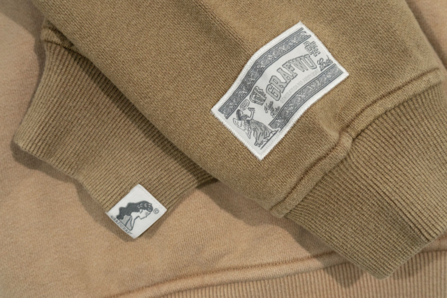 GRAF&WU Break to Build Cracked Letter Goddess Academy Oversized Hoodie