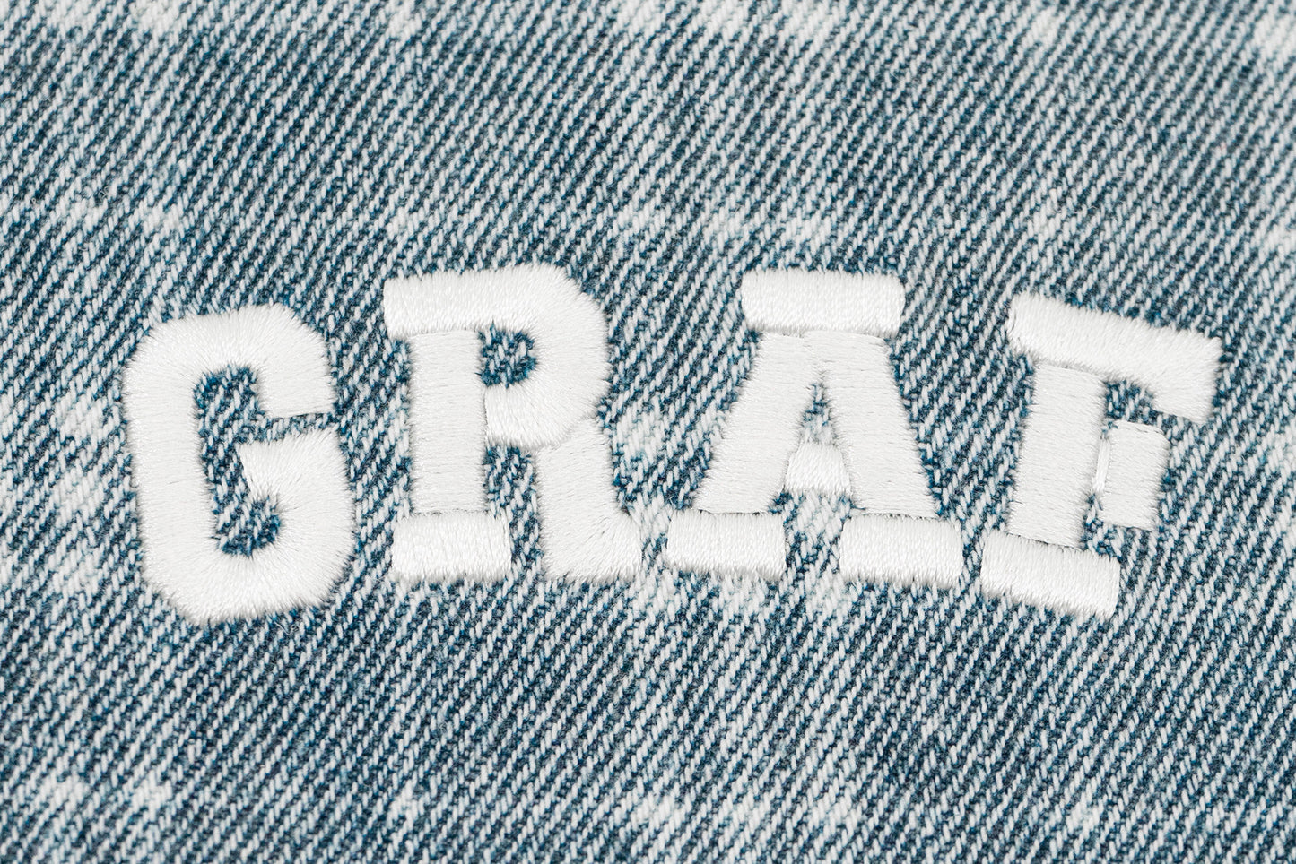 GRAF&WU Washed Houndstooth Star Pattern Denim Pocket Cotton T-shirt
