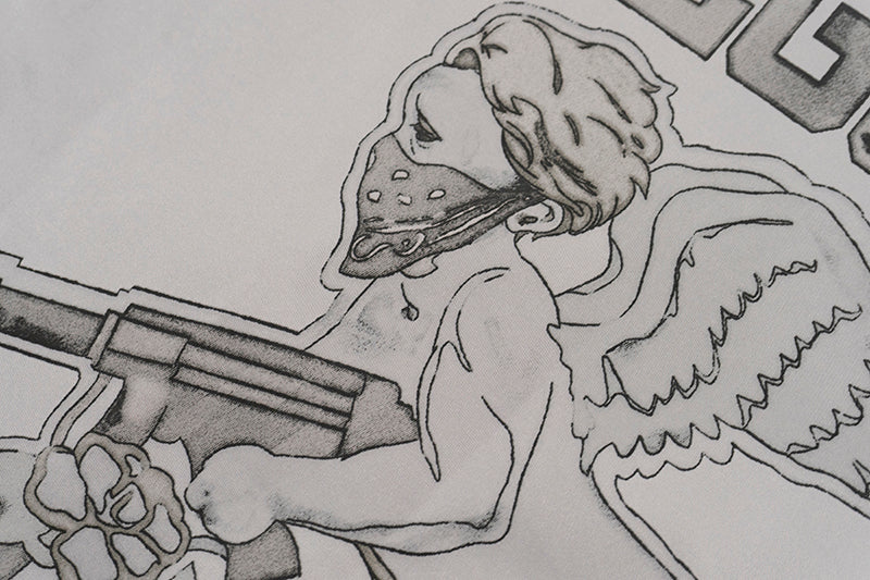 GRAF&WU Floral Giraffe Goddess Blessing Cotton Padded Coach Jacket