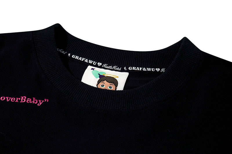 GRAF&WU T-Shirts Certified Lover Baby T-Shirt Love Little Angel Cotton Short Sleeve Embroidered Short Sleeved