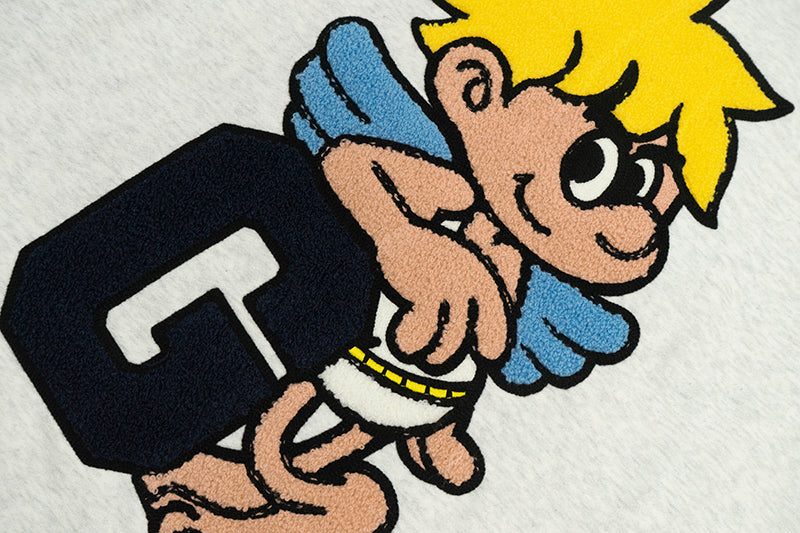 GRAF&WU Angel G Devil W Towel Embroidery Hoodie