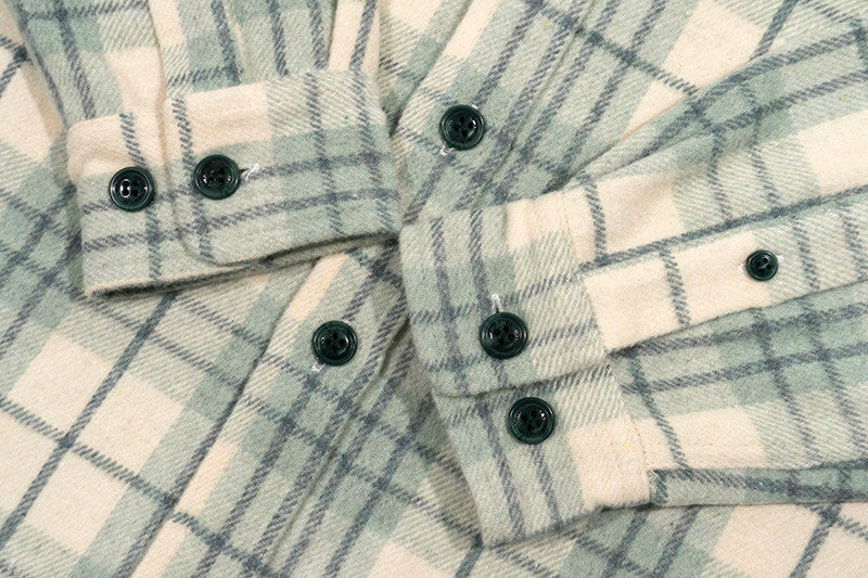 GRAF&WU Brand Letter Embroidered Fashion Flannel Loose Shirt
