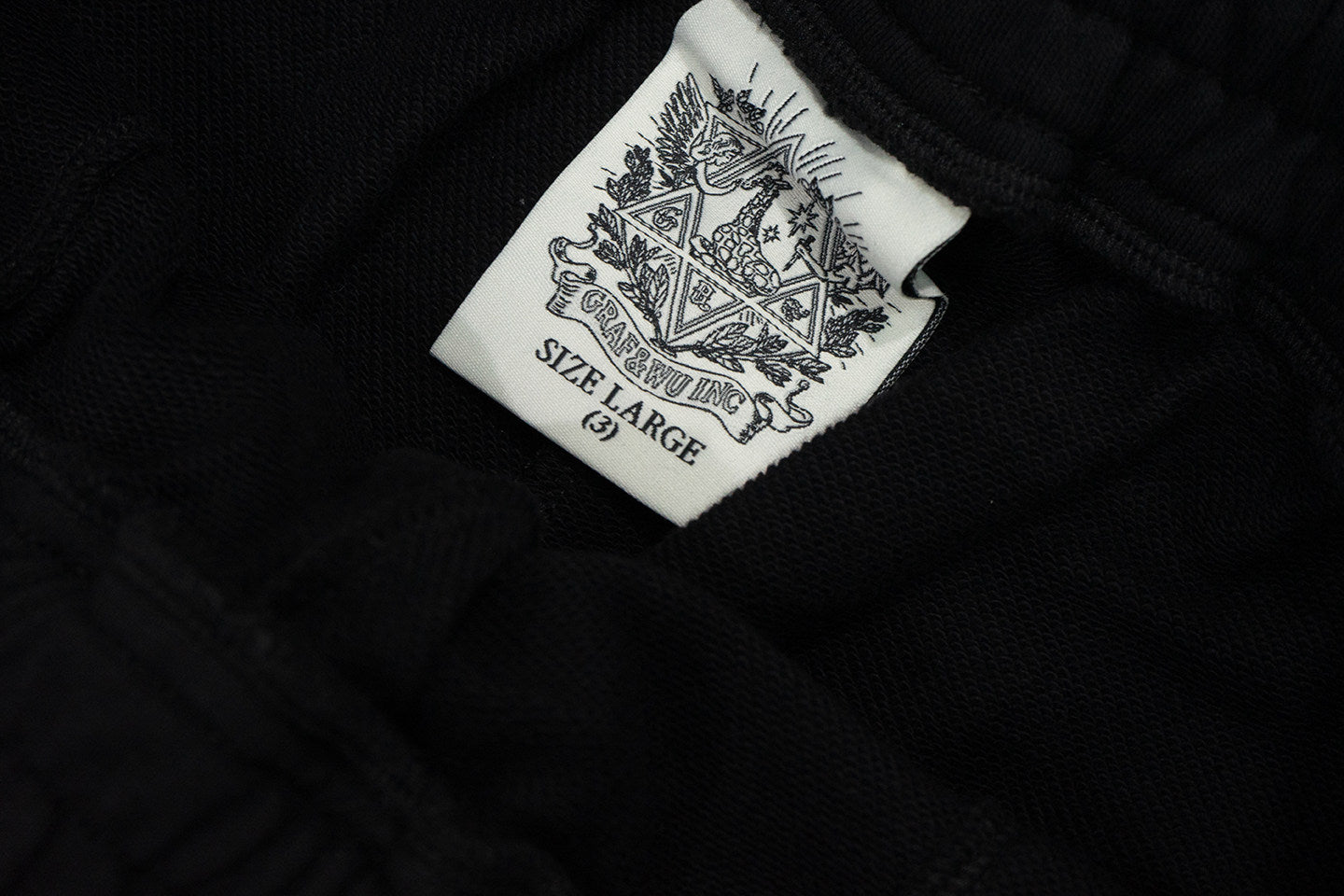 GRAF&WU Badge Character Design Graphic Vintage Washed Pants