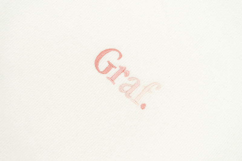 GRAF&WU Brand Letter Embroidered Graphic Tee Unisex Oversized Streetwear