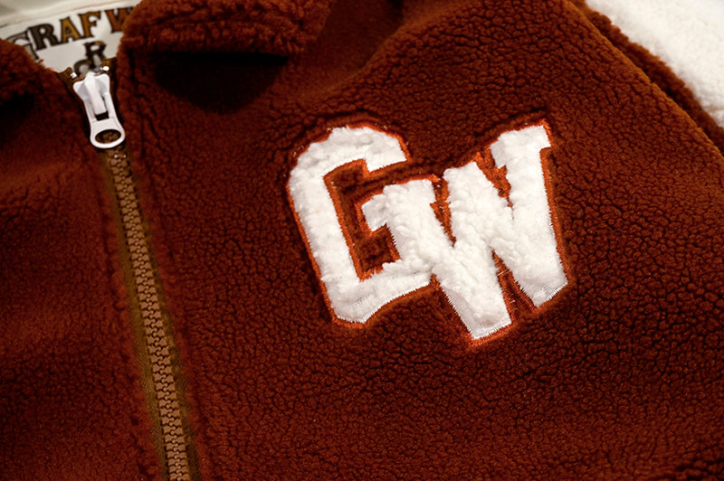 GRAF&WU Polar Fleece Coat Extra Thick Warm Unisex Jacket