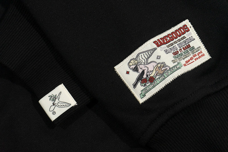 GRAF&WU Knight Slays Dragon Printed Street Hoodie