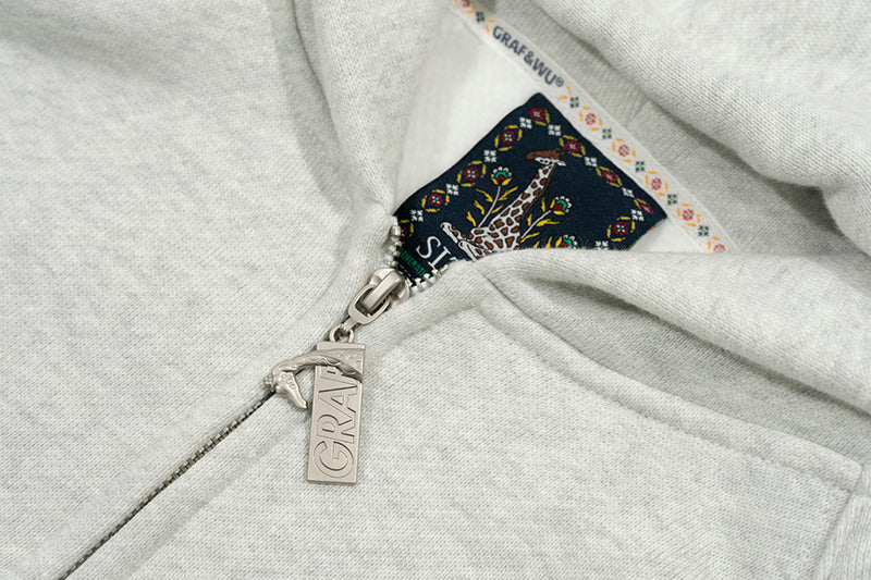 GRAF&WU Wild Duck In Love Fleece Zip-up Hoodie