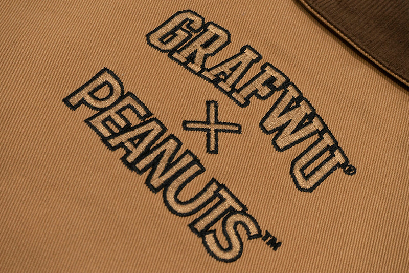 GRAF X PEANUTS Paper Bag Over Head Social Anxiety Barn Jacket