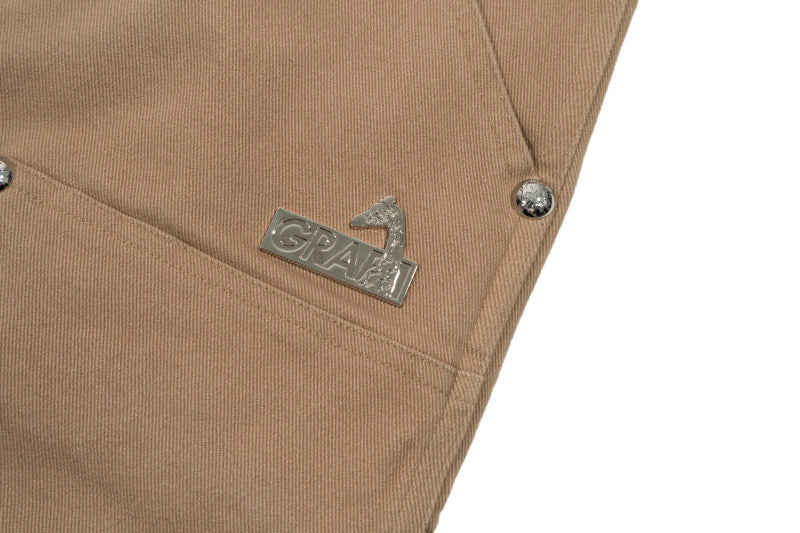 GRAF&WU Tough Guy AK47 Angel Giraffe Metal Logo Thick Lumberjack Shorts