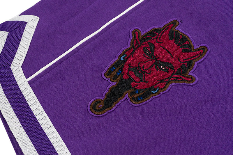 GRAF&WU Devil Two-Headed Sheep Embroidered Basketball Shorts