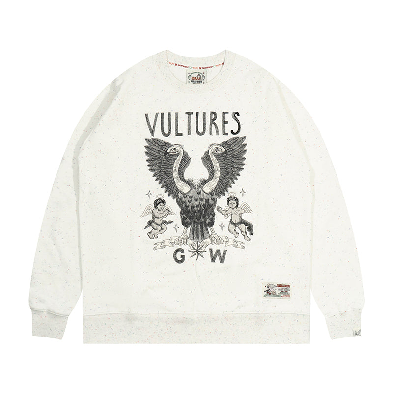 GRAF&WU Vultures Angel Graphic Hoodie Aesthetic Sweatshirt