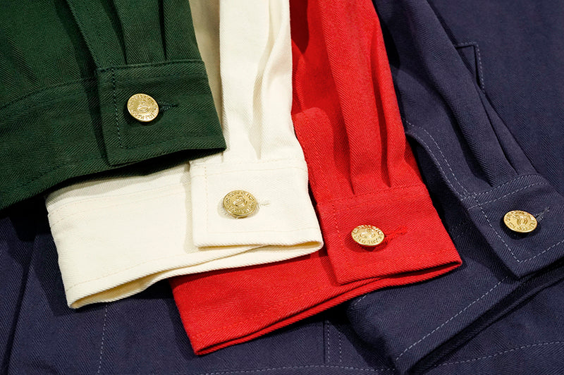 GRAF&WU Brand Letter Gold Thread Eembroidery Workwear Jacket Coat