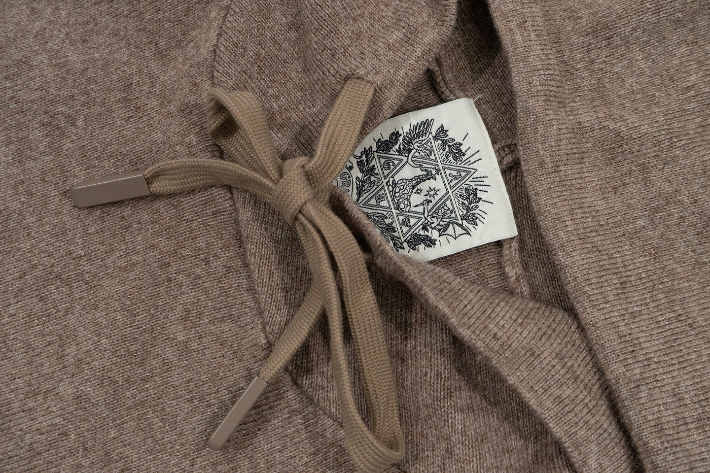 GRAF&WU Casual Quiet Luxury Cozy Knit Hoodie