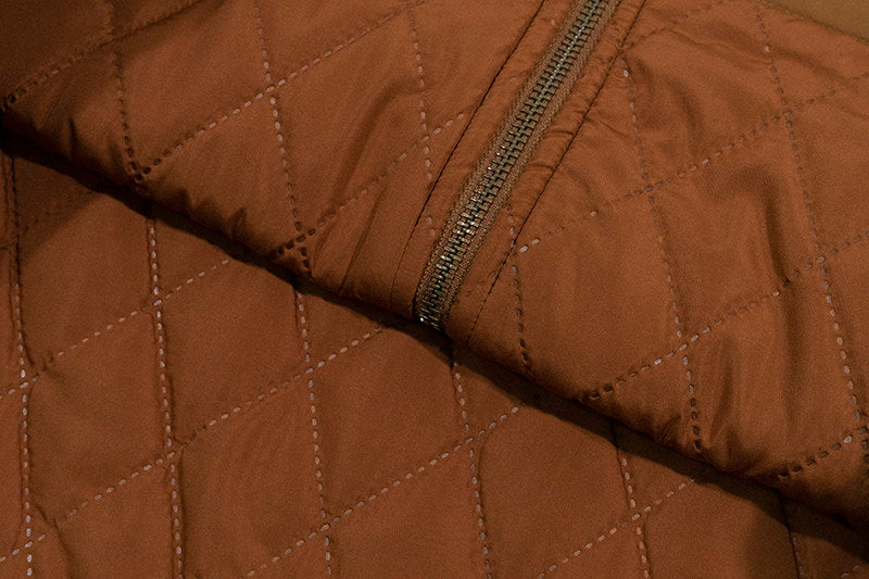 GRAF&WU Leather Collar Luxury Wool Retro Plaid Detroit Jacket