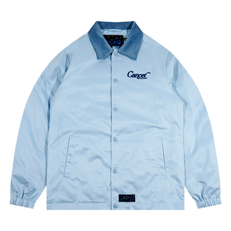 GRAF&WU 12 Signs Hip-hop Lyrics Embroidery Print Windproof Coach Jacket