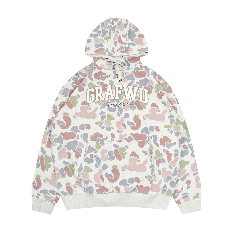 GRAF&WU Hidden Attack Multi-color Camouflage Oversize Hoodie