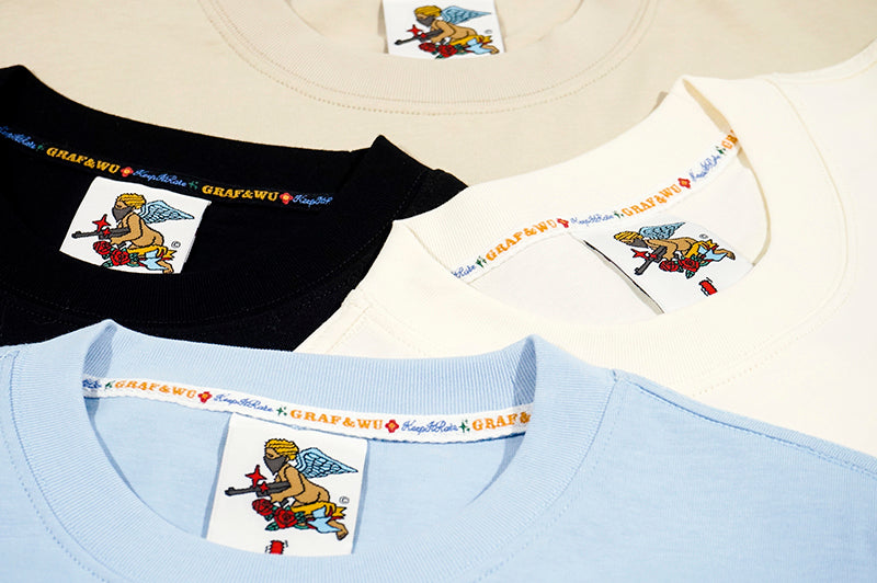 GRAFWU Keep It Rare Flower Angel Badge T-Shirts