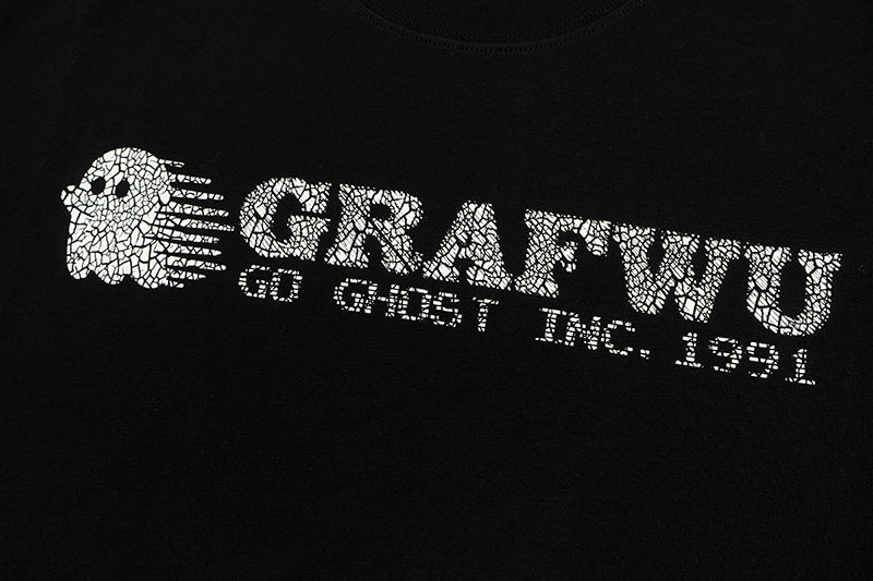 GRAFWU Cracked Distressed Pattern T-Shirts